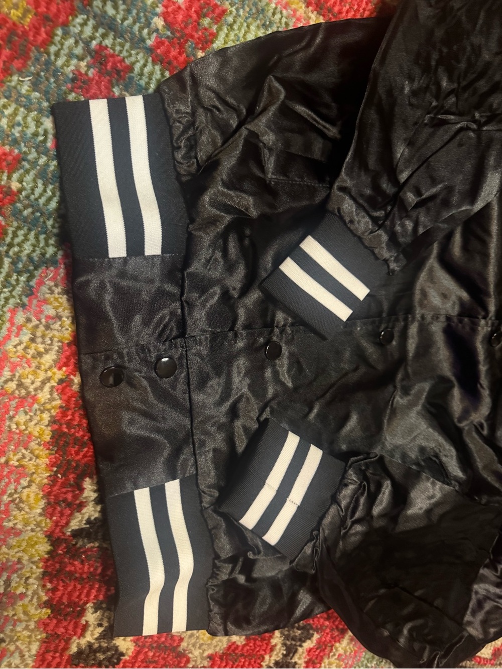 Blk/Wht Baseball Style Jacket Women’s Small NWT - Picture 4 of 4